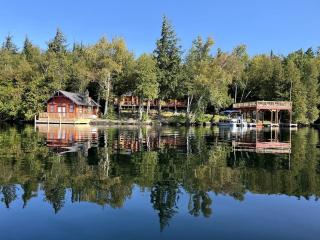 Secluded Waterfront Estate with Boathouse & Panoramic Views in Lake Placid, New York - 0