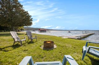 Cozy A Frame Waterfront Chalet Dock Fireplace - 2