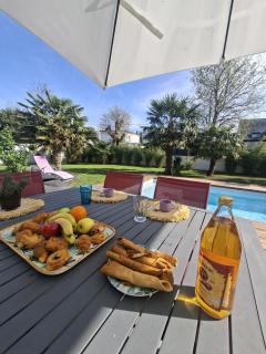 VILLA TROPICALE - Piscine Chauffée - Plages à 5 min - 3 chambres - 7