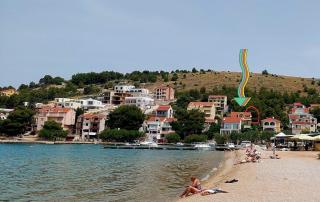 Holiday apartment in Zaboric with sea view, balcony, air conditioning, WiFi 5177-1 - 9