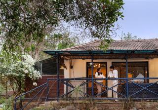 SaffronStays Terra Soul - 3BR eco-luxury pet-friendly pool villa with gazebos, bar & fish pond near Imagica & Pali Temple - 3