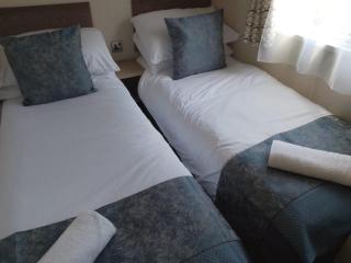 Swanage Luxury Caravan - Stunning sea views, Large decking area, Free EE WIFI, Sleeps 6, Pet Friendly on Swanage Bay View Holiday Park - 1