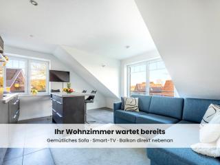 Nordsee-Auszeit - Fewo Hafenruh Friedrichskoog - Haustierfrei - 500 m zur Seehundstation - Balkon mit Grill - Parkplatz - 7