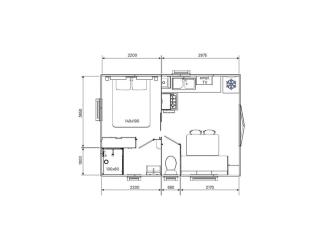 Mobil-home confortable pour 2 pers. - API-1-52-2439 - 2