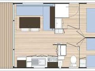 Mobil home - 4 pers., animaux OK - API-1-52-2442 - 4