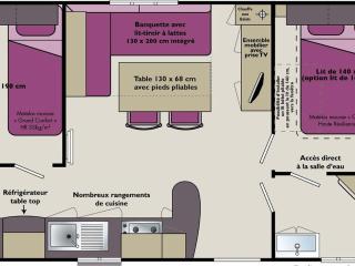 Mobil home accueillant pour animaux - 4 pers. - API-1-52-2479 - 2