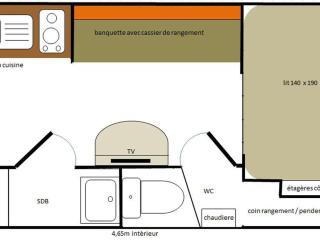 Roulotte cosy - 2 pers. - API-1-52-2559 - 1