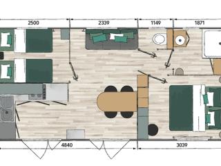Mobil home - 4 pers. - API-1-52-2579 - 1