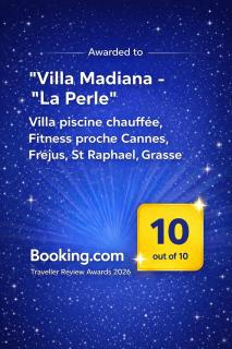 Villa "La Perle" piscine chauffée, Fitness proche Cannes, Fréjus, St Raphael, Grasse & Lac - 5