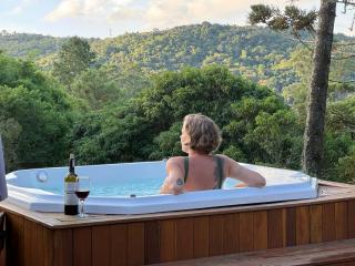 Chalé Romântico com Hidro e Sauna, Pet Friendly, Perto de São Paulo - Ecovilla Zion - 3