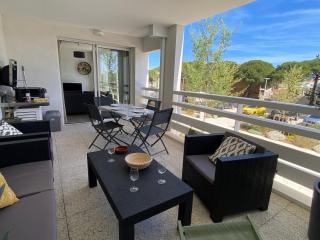 Beau T2 climatisé pour 4 pers., terrasse et parking à Port Leucate - FR-1-727-29 - 0