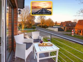 Nordsee-Auszeit - Fewo Hafenruh Friedrichskoog - Haustierfrei - 500 m zur Seehundstation - Balkon mit Grill - Parkplatz - 0