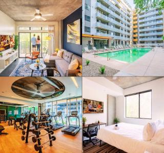 Modern 2BD - CDT - Gym, Pool, Parking - Sleep 8 - 0