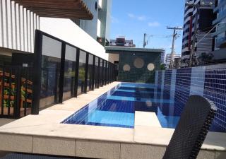 Apart Maceió sala quarto cozinha home office - 9