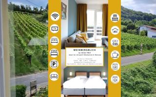 WEINBERGBLICK im Haus FREY - 3 Schlafzimmer ,Küche, 2 Bäder, 2 Balkone, Parkplatz direkt vor der Tür - 0