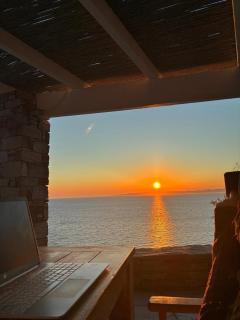 Elli s seafront pool villa, 100 m from quiet sandy beach in Kea, Cyclades - 6