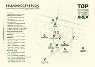 Bellagio Cozy Studio near Metro w Working Desk and WiFi - 5