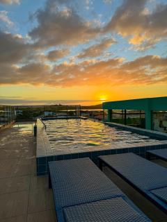 Flat com Piscina Rooftop - 900 metros do centrinho - 7