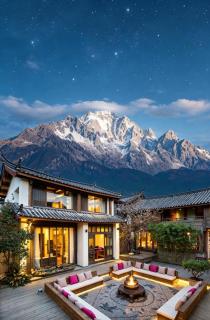 丽江无尔雪山下泳池花园民宿 - 0