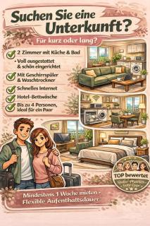 Schöner wohlfühlen in Augsburg 2 zimmer apartment zentral bis zu 4 personen - 0