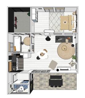 Dromen op 1 - ruime 4-persoons vakantiewoning met veranda en grote omheinde tuin! - 3