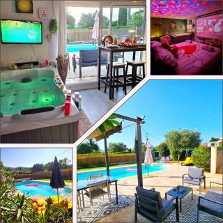 App jacuzzi & piscine privée - loveroom - Suite Emeraude - 9