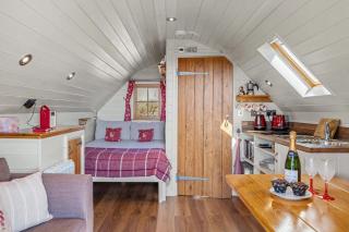 Otter Tranquil pod overlooking rolling Devon hills - 9