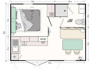 Mobil-home cosy, animaux OK - 2 pers. - API-1-52-2464 - 9