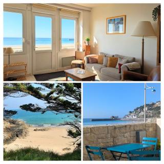 Maison face à la plage- Vue mer- 4 chambres- Jardin clos - 7