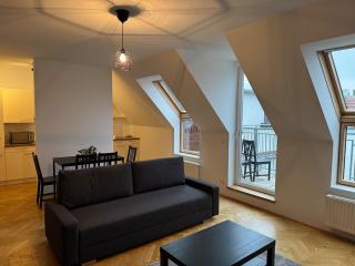 50qm, Schönbrunn, central, balcony, attic - 5