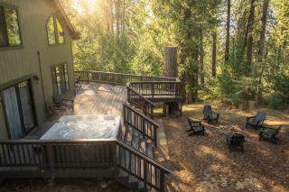 Shaver Escape Hot Tub Cabin Retreat with AC - 0