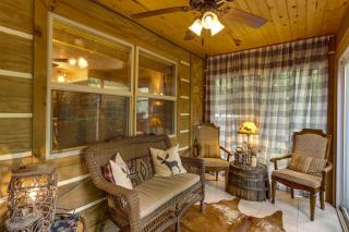 Drifting Feather Mountain Cabin Waterfront Deck - 4