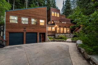 Modern Treehouse - Unique Contemporary Home Nestled in the Forest, Hot Tub, Fireplace, Game Room - 3