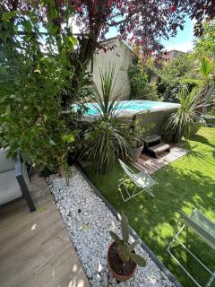 Havre de paix- Centre ville - piscine spa 4m - 2