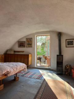 Cozy 100-year-old granary with a stove and goats - 6