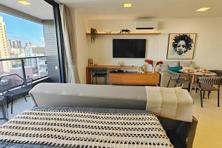 Flat Luxo com Piscina, Academia, Coworking e Rooftop Vista Mar - 6