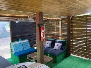 Mobilhome terrain privé cuisine d été Sud Corse - 5