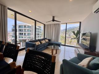 New Designer 2BR w Rooftop Pool, Gym, Stunning Views, 7 min Malecon & Beach - 5