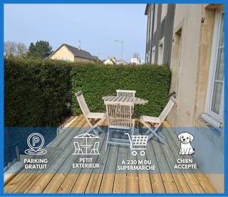 Les continents maison spacieuse 4 belles chambres parking privatif terrasse à 5 mn à pied tous commerces et 20 mn plage Omaha Beach et à 15 mn de Bayeux - 0