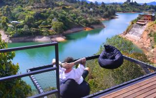 Vista de lujo al embalse guatape con Jacuzzi y Cerca a la piedra del peñol - 0