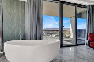 1 Bedroom Balcony Collection Living Room & Jet Tub Bath - StripSuite Palms Place Hotel, Resort & Casino - NO RESORT FEE - 7