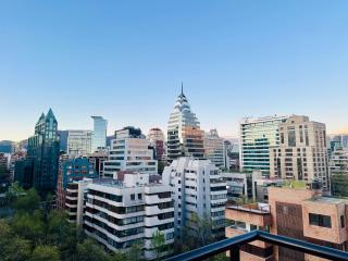 Excellent location and views Spacious 1 bedroom apartment with a sofa bed just steps from Costanera Center it features air conditioning and Wi-Fi and is situated between the El Golf and Tobalaba metro stations Free parking included - 5