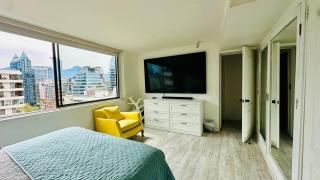 Excellent location and views Spacious 1 bedroom apartment with a sofa bed just steps from Costanera Center it features air conditioning and Wi-Fi and is situated between the El Golf and Tobalaba metro stations Free parking included - 7