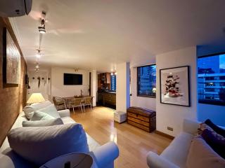 Excellent location and views Spacious 1 bedroom apartment with a sofa bed just steps from Costanera Center it features air conditioning and Wi-Fi and is situated between the El Golf and Tobalaba metro stations Free parking included - 8