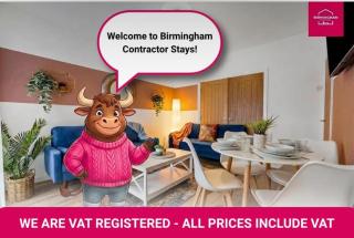 5 Bedroom House by NEC & HS2 with 9 Beds, 2 Baths & Large Driveway - Birmingham Contractor Stays - 0