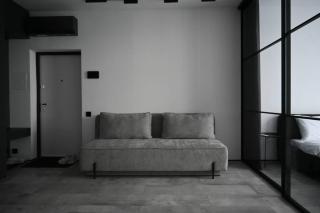Modern Dark Minimalist Apartment with Panoramic Views - 0