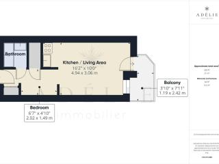 Studio rénové, style montagne, pied des pistes, balcon exposé sud, pour 4 personnes à La Rosière - FR-1-398-557 - 1