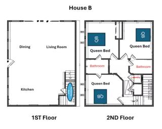 Gated Resort, 2 Homes, 9BR Ensuites, Slps27, Pool - 3