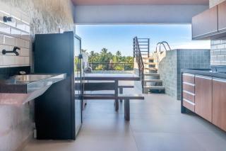 Villa com Rooftop Privativo, Cobertura Vista Mar, Piscina, Área Gourmet Completa, Cervejeira, 3 Banheiros, Home Office, Varanda, 5km Praia do Patacho - 6