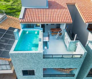 Villa com Rooftop Privativo, Cobertura Vista Mar, Piscina, Área Gourmet Completa, Cervejeira, 3 Banheiros, Home Office, Varanda, 5km Praia do Patacho - 0